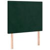 vidaXL Giroletto a Molle con Materasso Verde Scuro 90x190 cm Velluto