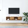 vidaXL Mobili Porta TV 2 pz Legno Antico 60x31x25,5 cm in Truciolato
