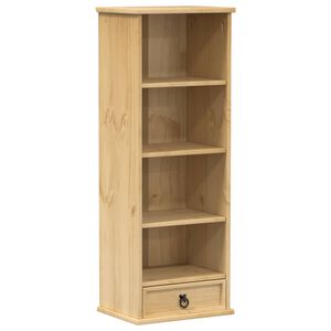 vidaXL Mobile Porta CD Corona 40x30x110 cm in Legno Massello di Pino