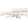 vidaXL Struttura del letto Bianco 140 x 200 cm Legno multistrato