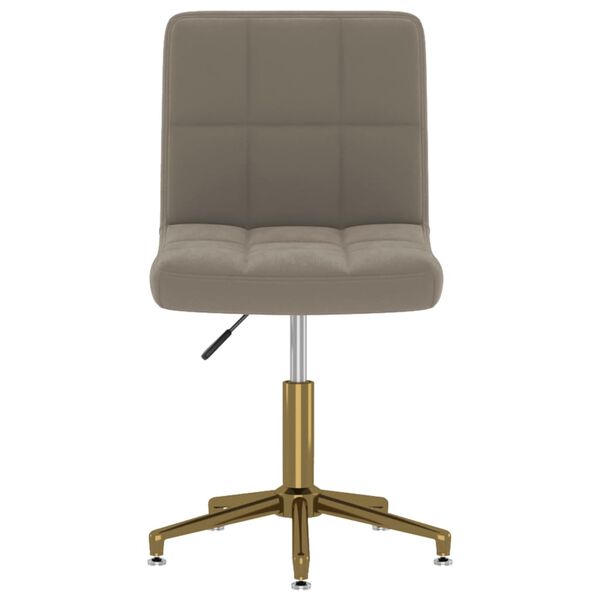 vidaXL Sedie da Pranzo Girevoli 4 pz Grigio Chiaro in Velluto