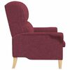 vidaXL poltrona Rosso vino 76 x 94 x 102 cm Tessuto
