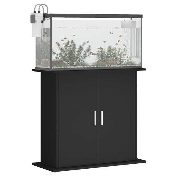 vidaXL Supporto per Acquario 81x36x73 cm in Legno Multistrato Nero