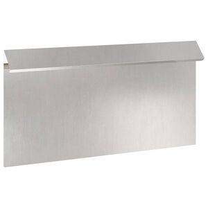vidaXL Recinto per lumache 50 x 3,5 x 25 cm Acciaio Inox Argento