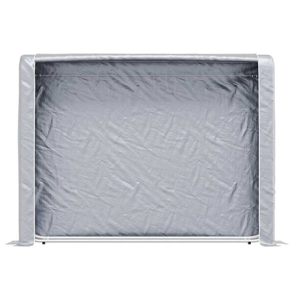 vidaXL Rastrelliera per Legna con Filo d'Acciaio Acciaio Zincato