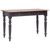 vidaXL Scrivania con 3 Cassetti 117x57x75 cm Legno Massello di Mogano