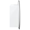 vidaXL Armadio da Bagno con Specchio Rotondo e LED Bianco 47x47x17,5cm