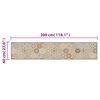 vidaXL Tappeto da Cucina Lavabile Pastello Esagono 60x300 cm Velluto