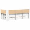 vidaXL Letto Libreria Bianco 100 x 200 cm Legno multistrato