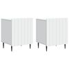 vidaXL Armadio da Notte 2 pcs Bianco 43 x 34,5 x 52 cm