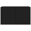 vidaXL Mobile a Parete Nero 60x36,5x35 cm in Legno Multistrato