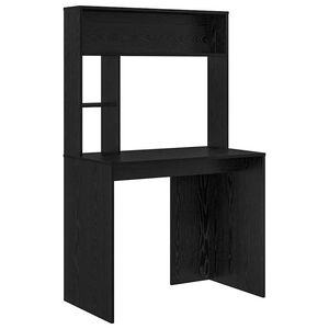 vidaXL Scrivania Rovere Nero 91 x 50 x 149 cm Legno ingegnerizzato