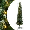 vidaXL Albero di Natale Artificiale Sottile con 300 LED 210 cm