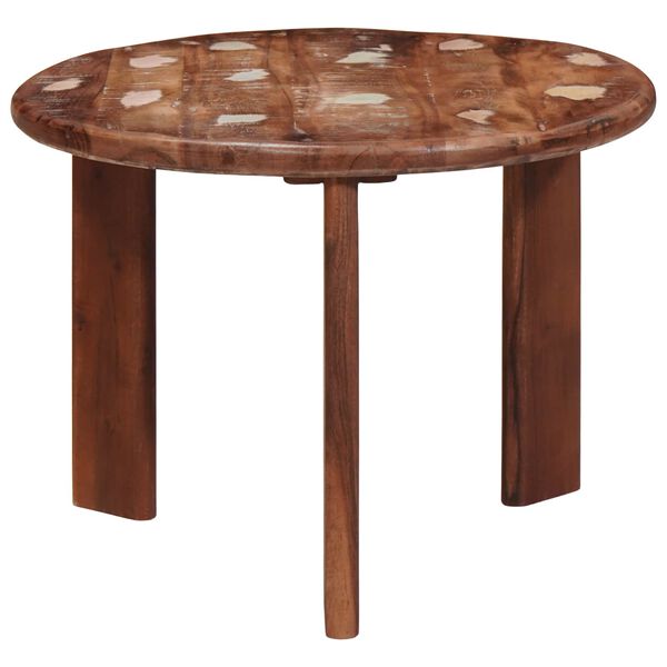 vidaXL Tavoli da Caff&egrave; Nido 3 pcs Multicolore Legno massello riciclato