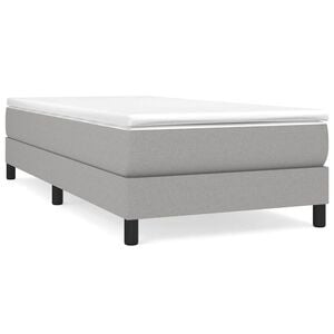 vidaXL Struttura Letto a Rete a Molle Grigio Chiaro 80x200 cm Tessuto