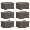 vidaXL Scatola di Stoccaggio 6 pz Tessuto non tessuto 50 x 30 x 25 cm