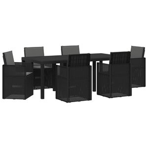 vidaXL Set da Pranzo per Giardino 7 pz Antracite PP