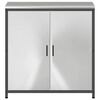 vidaXL Stoccaggio in cucina con porta Argento 60 x 50 x 92 cm Acciaio