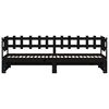 vidaXL Dormeuse Estraibile Nera 2x(90x190) cm Legno Massello di Pino