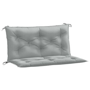 vidaXL Cuscini Panca Giardino 2pz Grigio Chiaro M&eacute;lange 100x50x7 cm
