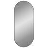 vidaXL Specchio da Parete Nero 100x45 cm Ovale
