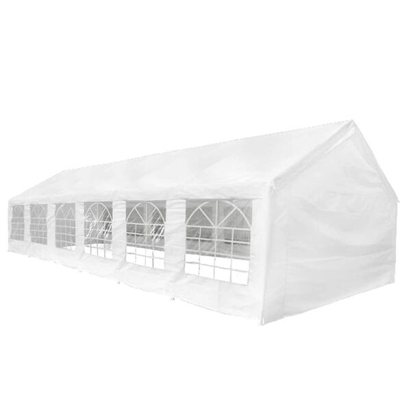 vidaXL Tenda per Festa da Giardino Bianca 12 x 6 m