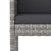 vidaXL Set da Bar da Giardino 5 pz con Cuscini in Polyrattan Grigio