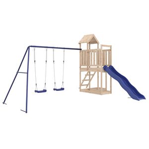 vidaXL Set da Gioco da Esterno in Legno Massello di Pino