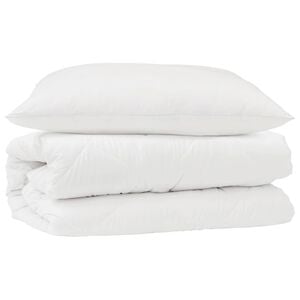vidaXL Set di Piumoni con cuscino 2 pcs Bianco Microfibra