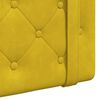vidaXL Testata appesa Giallo 130 x 55 x 5 cm Velluto