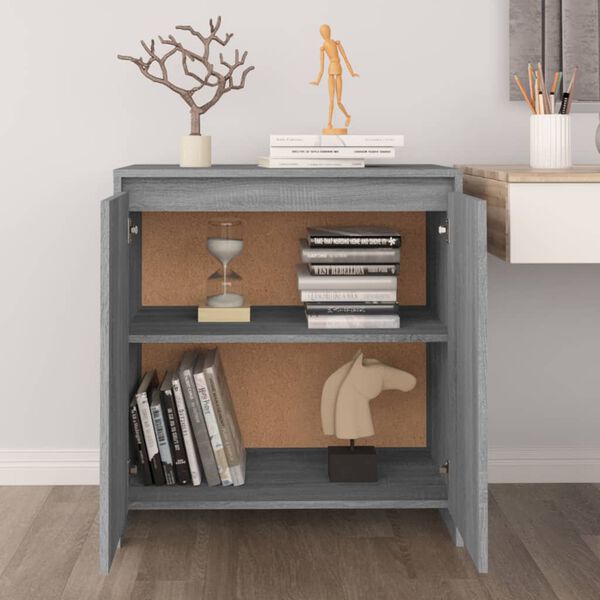 vidaXL Credenza Grigio Sonoma 70x41x75 cm in Legno Multistrato