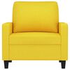 vidaXL Poltrona Giallo Chiaro 60 cm in Tessuto