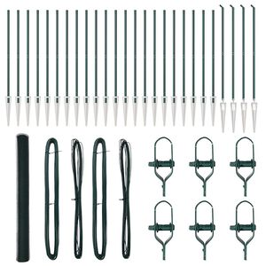 vidaXL Palo della recinzione Verde