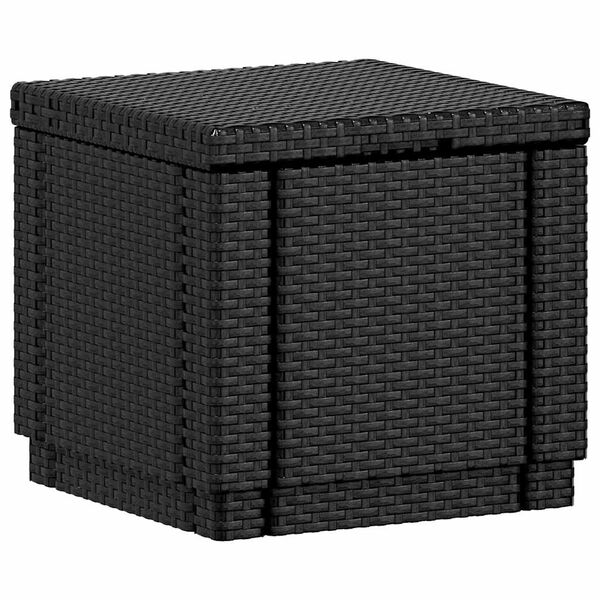 Keter Cubo Pouf Portaoggetti Grafite 213816