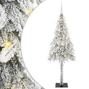 vidaXL Albero di Natale con 300 LED Bianco 180 cm PE e Acciaio