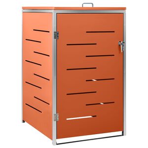 vidaXL Copribidone per Spazzatura Singolo 69x77,5x115cm Acciaio Inox