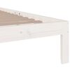 vidaXL Giroletto Bianco in Legno Massello 100x200 cm