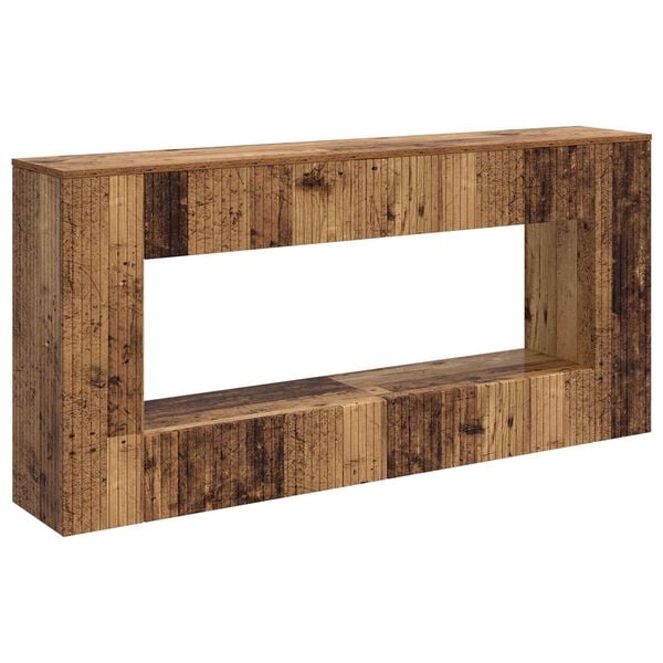 vidaXL Tavolo consolle Rigato Legno vecchio 155 x 29 x 74 cm