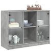 vidaXL Credenza Grigio Cemento 102x37x75,5 cm in Legno Multistrato