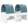 vidaXL Letto con Tunnel 4 pcs Bianco e azzurro Legno ingegnerizzato