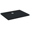 vidaXL Vassoio base doccia con punti 90 x 70 x 4 cm ABS Nero