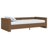 vidaXL Dormeuse con Materasso USB Marrone in Tessuto 90x200 cm