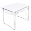 vidaXL Tavolo da Campeggio Pieghevole con Telaio in Metallo 80x60 cm