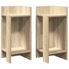 vidaXL Tavolini Laterali 2pz con Ripiano Rovere Sonoma 25,5x27x60 cm