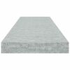 vidaXL Scaffali a Parete 4 pz Grigio Cemento 80x23,5x3,8 cm in MDF