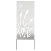 vidaXL Schermo per privacy in giardino Traforo Argento 50 x 140 cm