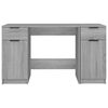 vidaXL Scrivania con Mobile Laterale Grigio Sonoma Legno Multistrato