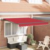 vidaXL Tenda Retrattile Rosso 300 x 250 cm Tessuto e Alluminio