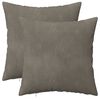vidaXL Federa 2 pcs HEERLEN Grigio Chiaro 45 x 45 cm Velluto