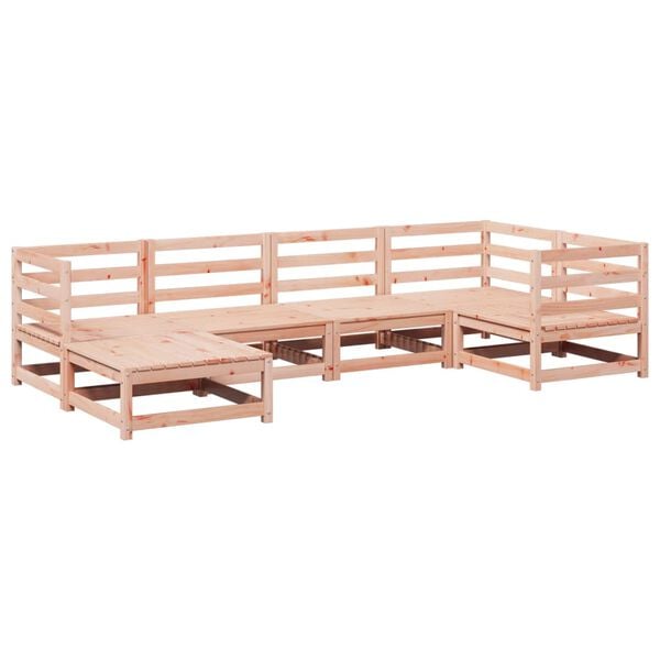 vidaXL Set Divani da Giardino 6 pz in Legno Massello Abete Douglas